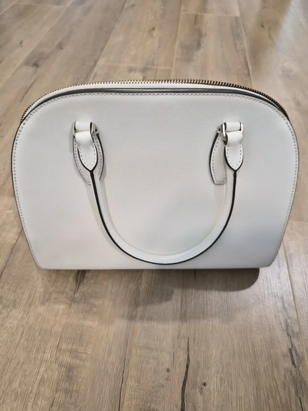 kate spade White Floral Dome Satchel